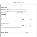 Form 6A Download Printable PDF Or Fill Online Change Of Address Form