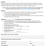 Internship Registration Change Request Form Career Center North