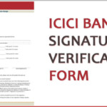 PDF ICICI Bank Signature Verification Form Signature Change Form