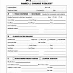 Sample Change Request Form Best Of Sample Payroll Change Form 10 Free