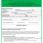 School Bus Change Form Download Printable PDF Templateroller