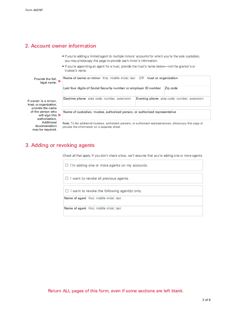 Vanguard Full Agent Authorization Form Pdf Fill Out And Sign 